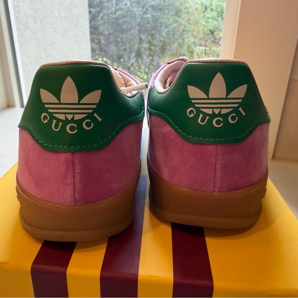 Gucci Pink and Green Sneakers - Picture 3 of 7
